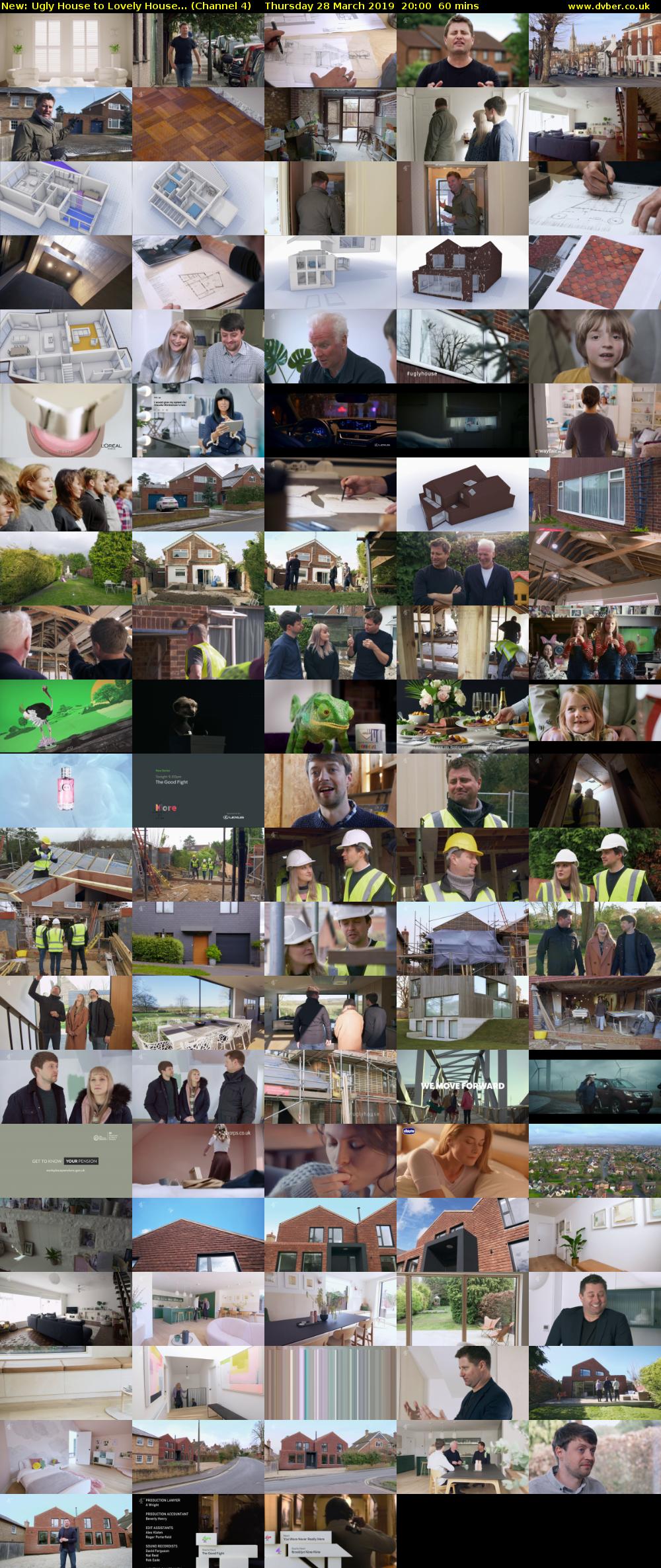 Ugly House to Lovely House... (Channel 4) Thursday 28 March 2019 20:00 - 21:00