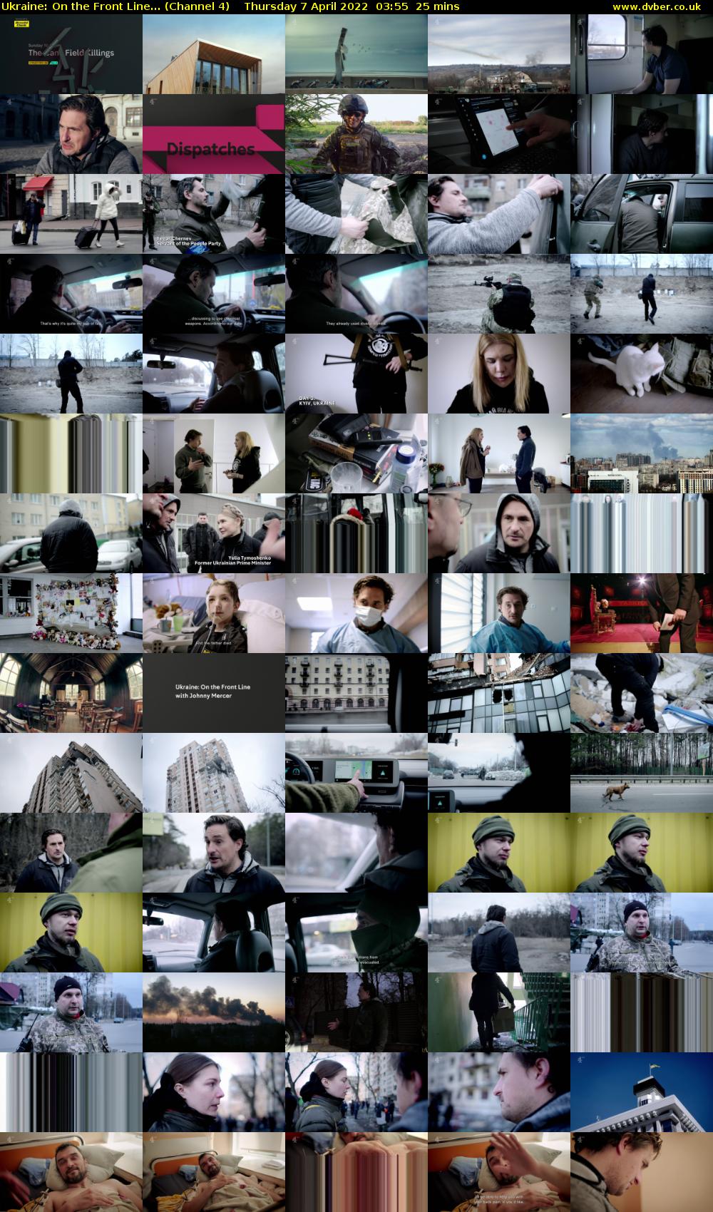 Ukraine: On the Front Line... (Channel 4) Thursday 7 April 2022 03:55 - 04:20