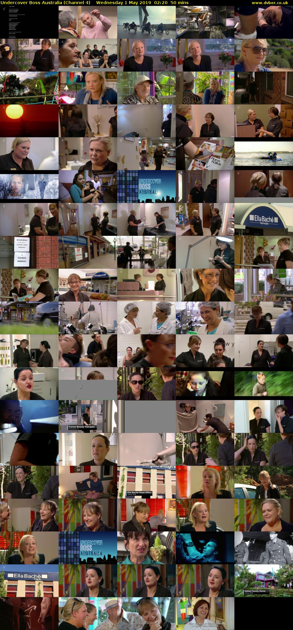 Undercover Boss Australia (Channel 4) Wednesday 1 May 2019 02:20 - 03:10