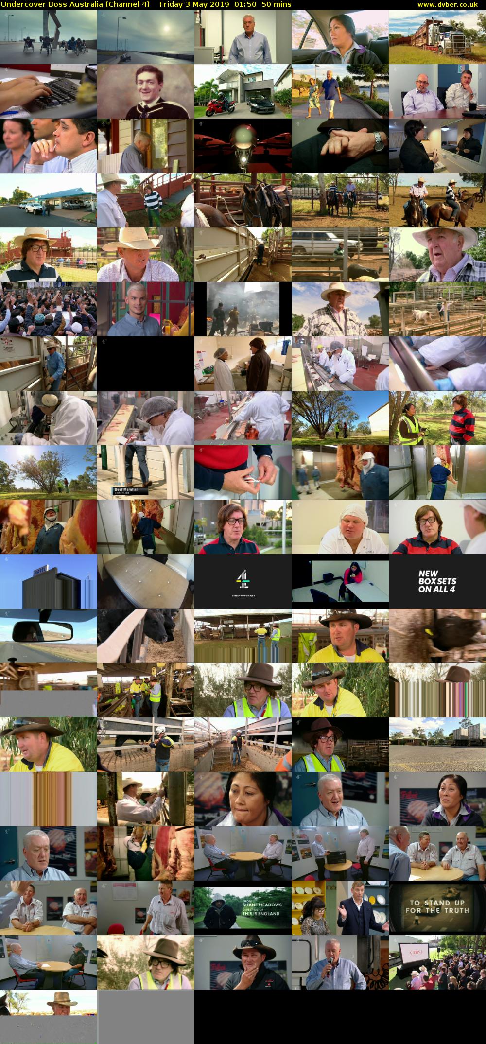 Undercover Boss Australia (Channel 4) Friday 3 May 2019 01:50 - 02:40