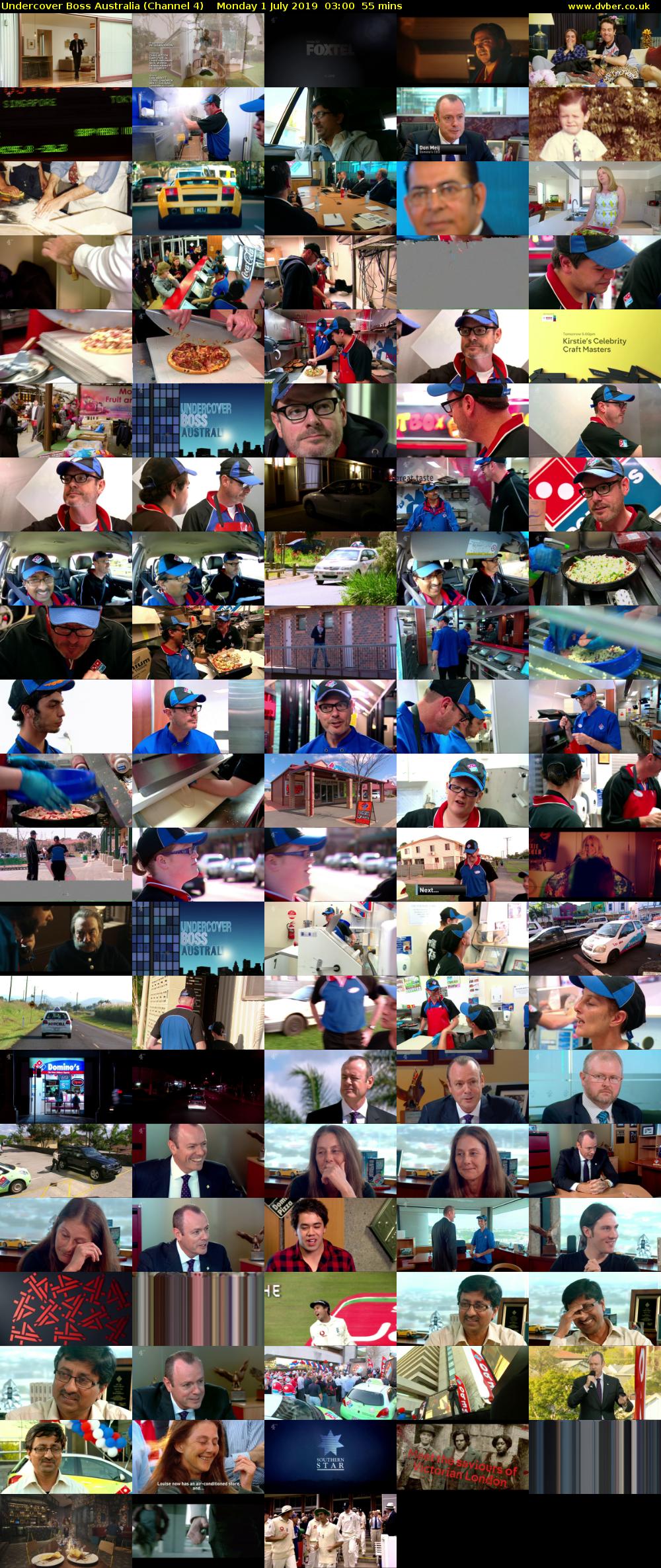 Undercover Boss Australia (Channel 4) Monday 1 July 2019 03:00 - 03:55