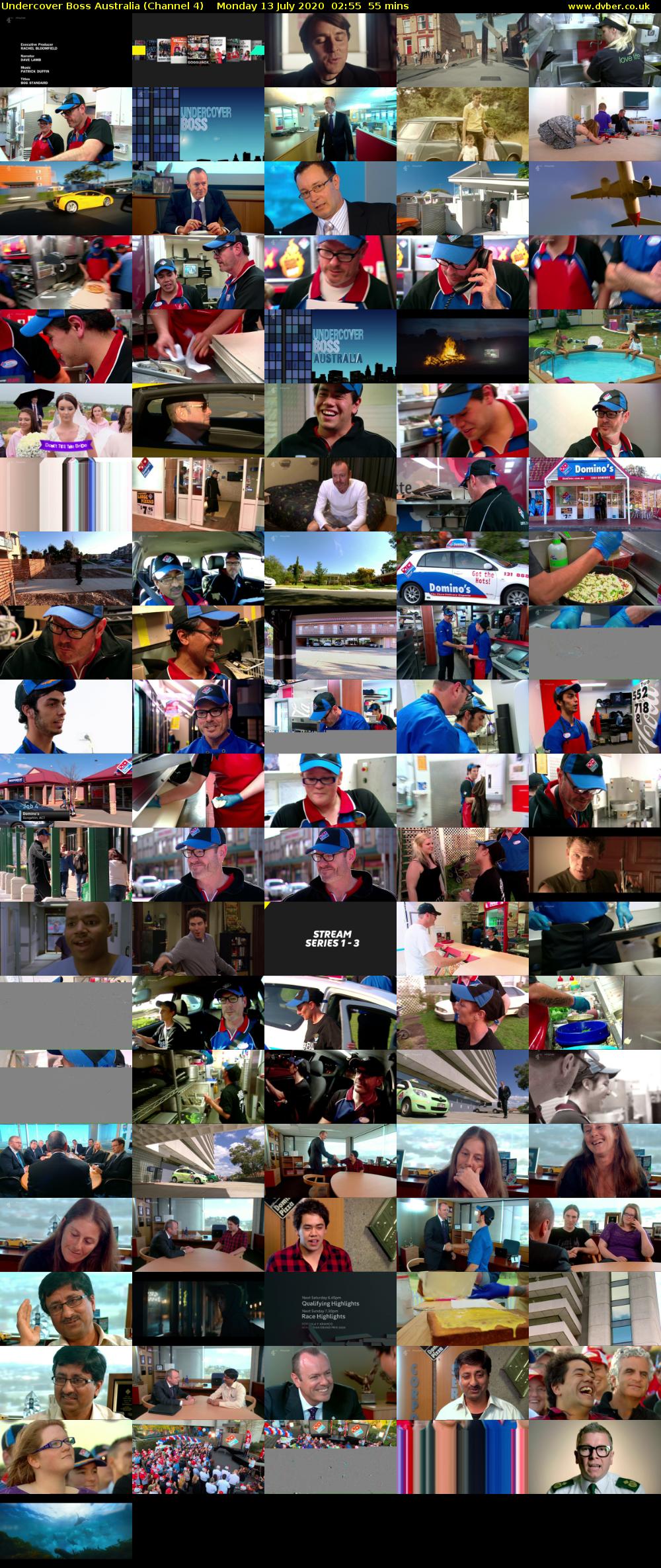 Undercover Boss Australia (Channel 4) Monday 13 July 2020 02:55 - 03:50