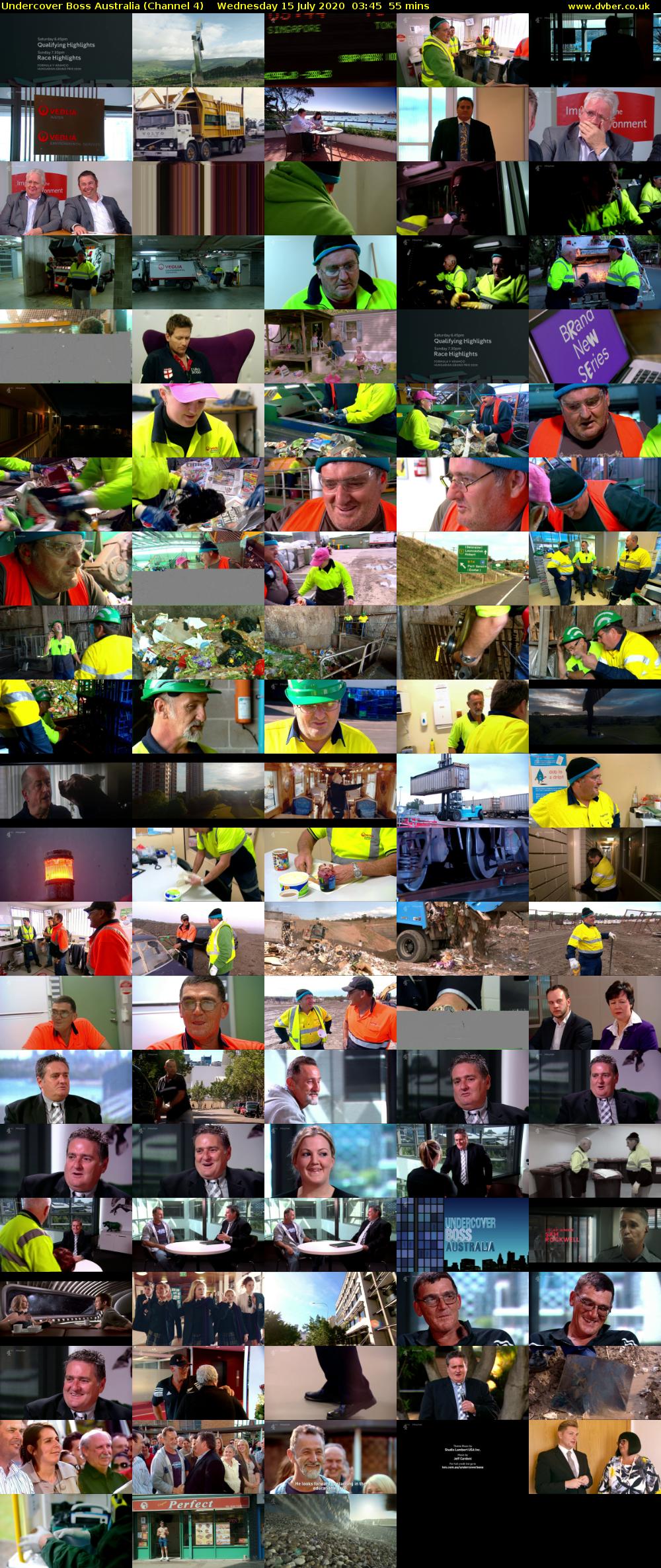 Undercover Boss Australia (Channel 4) Wednesday 15 July 2020 03:45 - 04:40