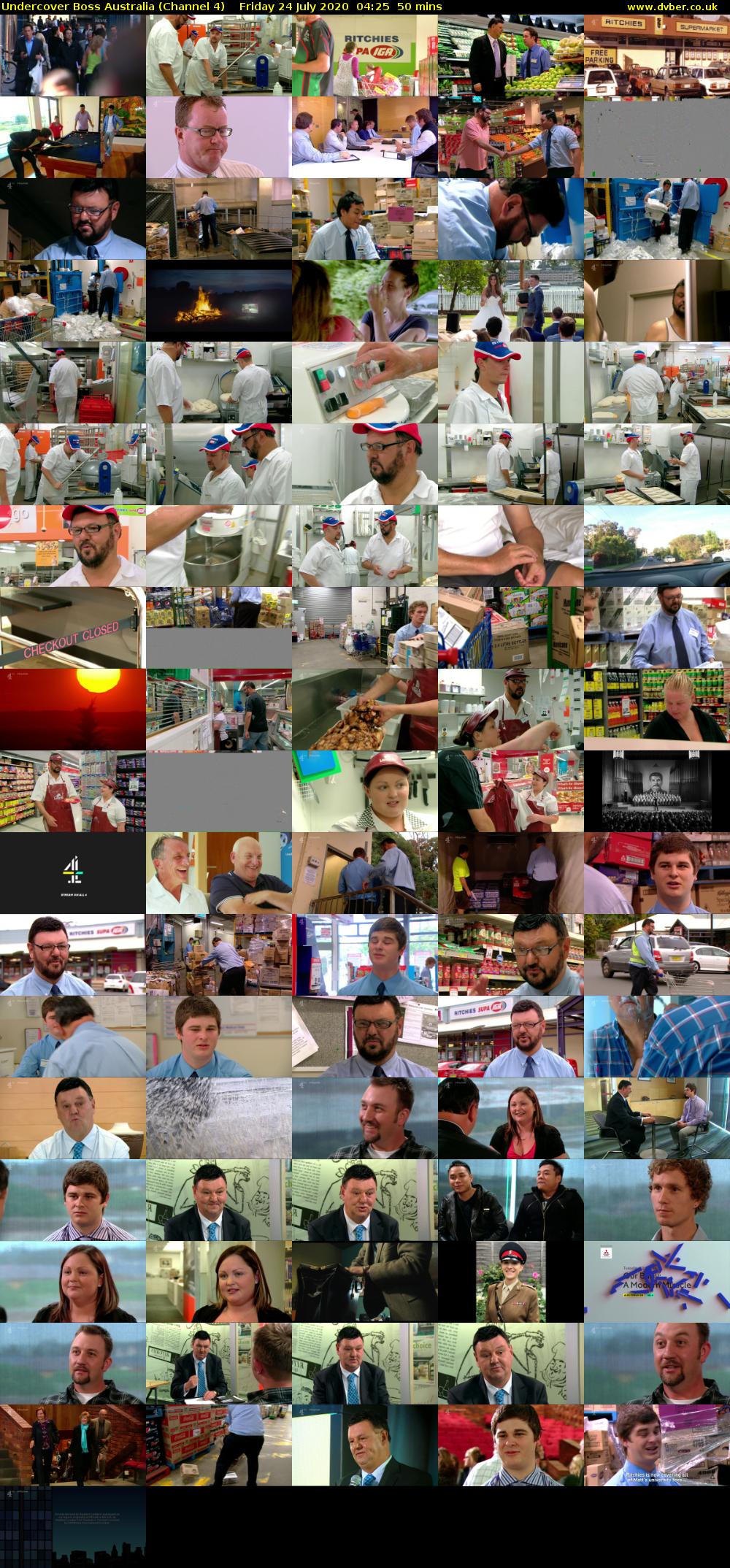 Undercover Boss Australia (Channel 4) Friday 24 July 2020 04:25 - 05:15