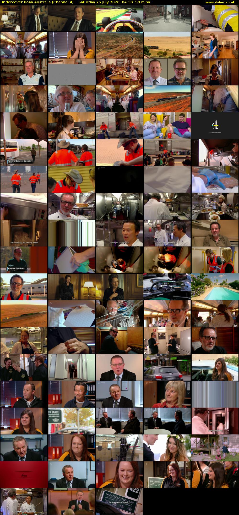 Undercover Boss Australia (Channel 4) Saturday 25 July 2020 04:30 - 05:20