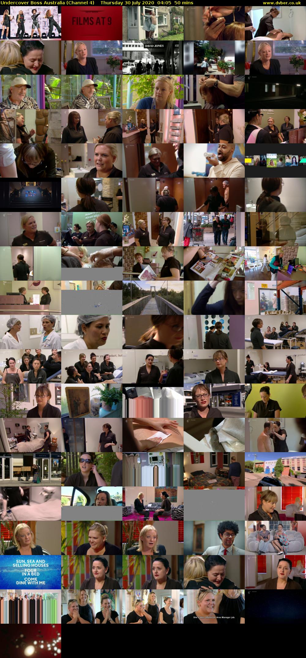 Undercover Boss Australia (Channel 4) Thursday 30 July 2020 04:05 - 04:55