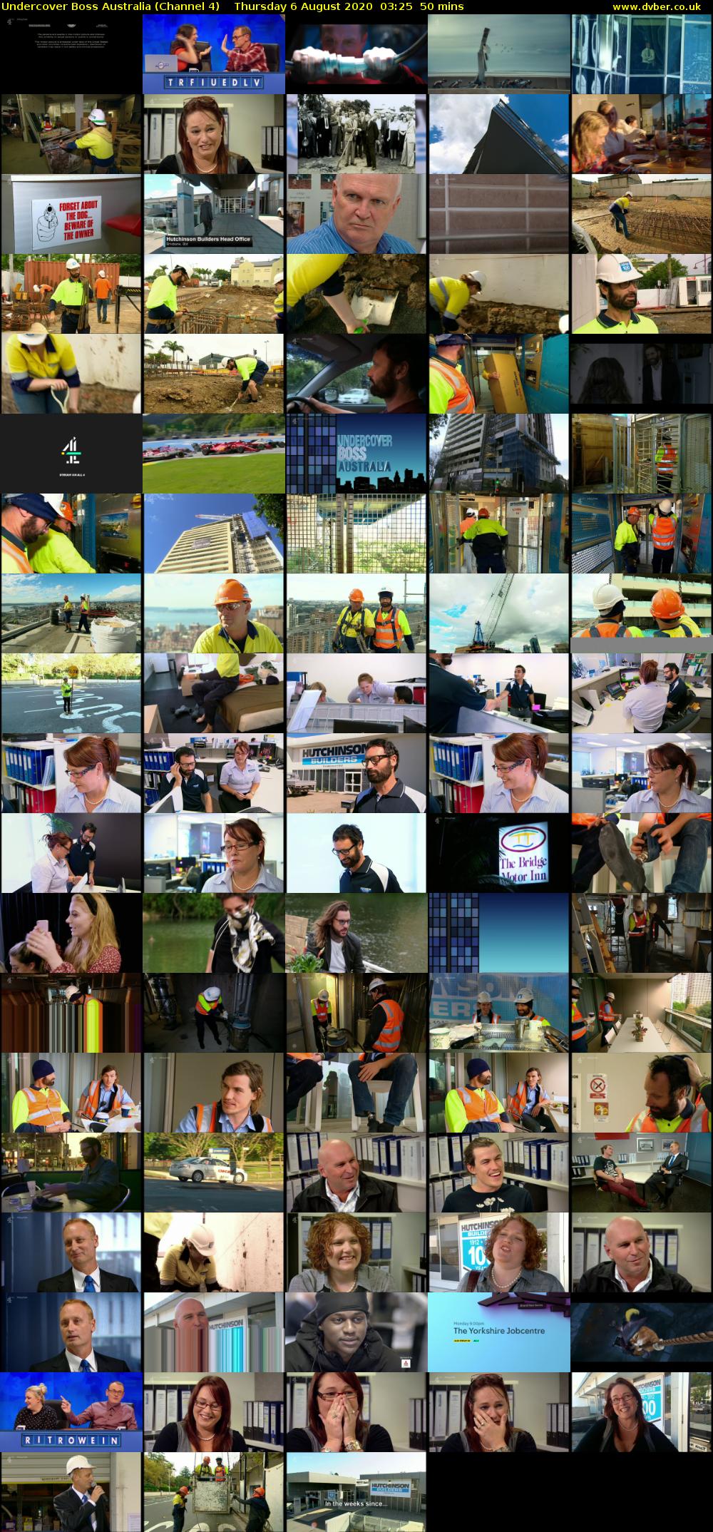 Undercover Boss Australia (Channel 4) Thursday 6 August 2020 03:25 - 04:15