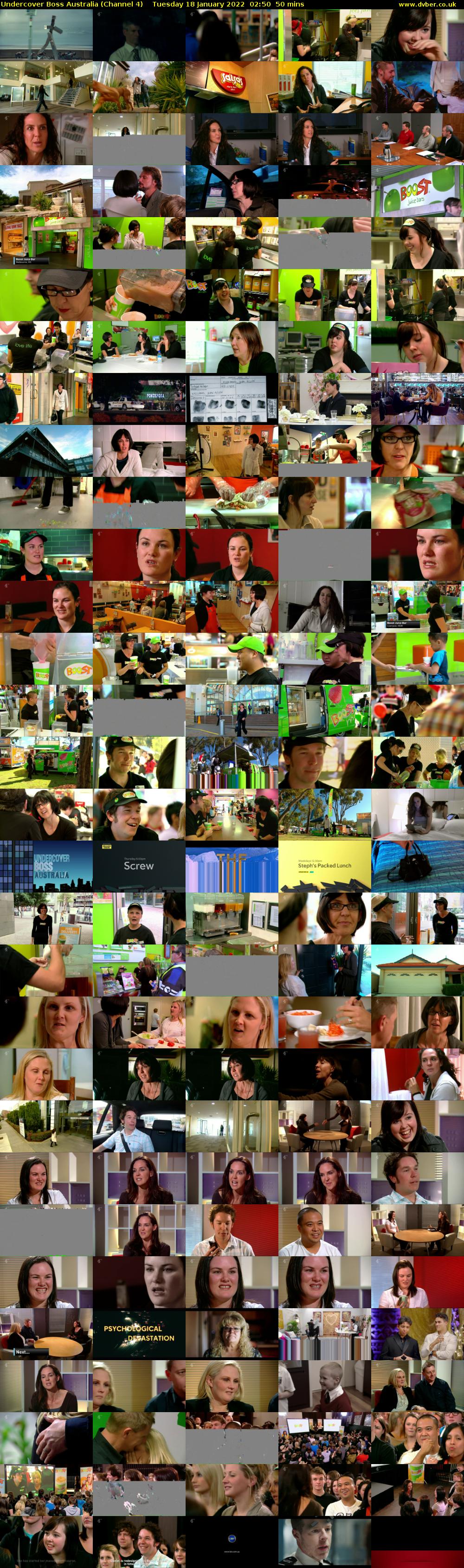 Undercover Boss Australia (Channel 4) Tuesday 18 January 2022 02:50 - 03:40