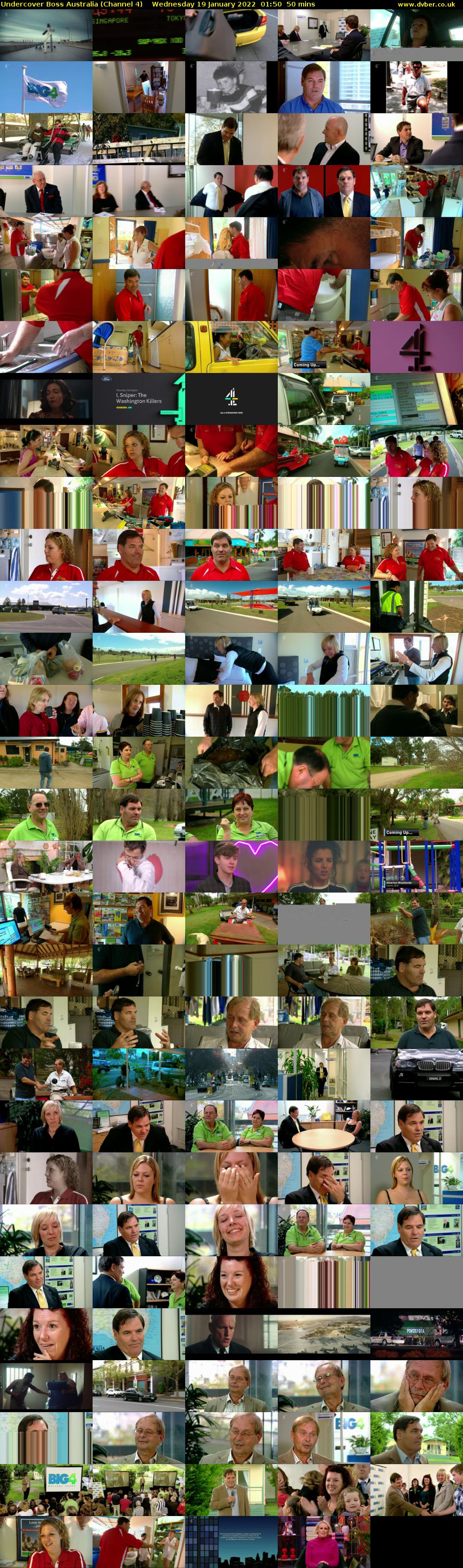 Undercover Boss Australia (Channel 4) Wednesday 19 January 2022 01:50 - 02:40
