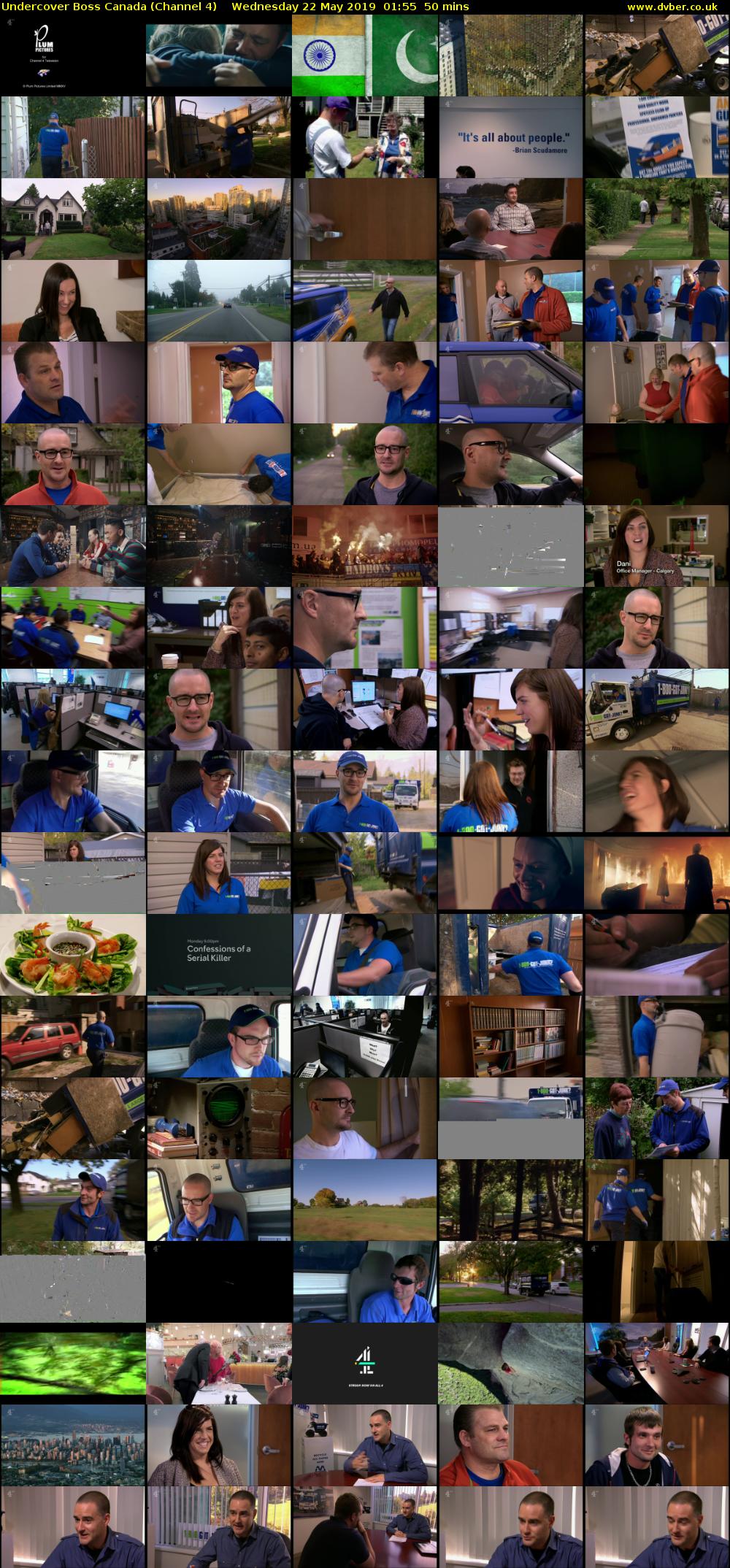 Undercover Boss Canada (Channel 4) Wednesday 22 May 2019 01:55 - 02:45