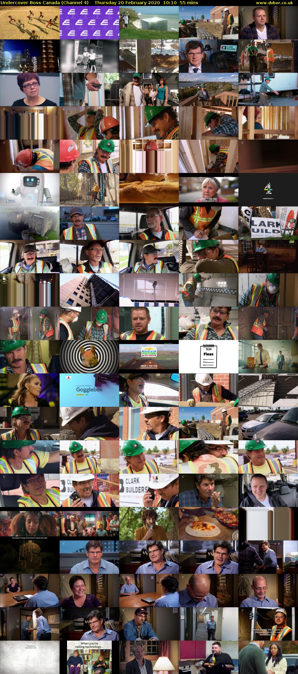 Undercover Boss Canada (Channel 4) Thursday 20 February 2020 10:10 - 11:05