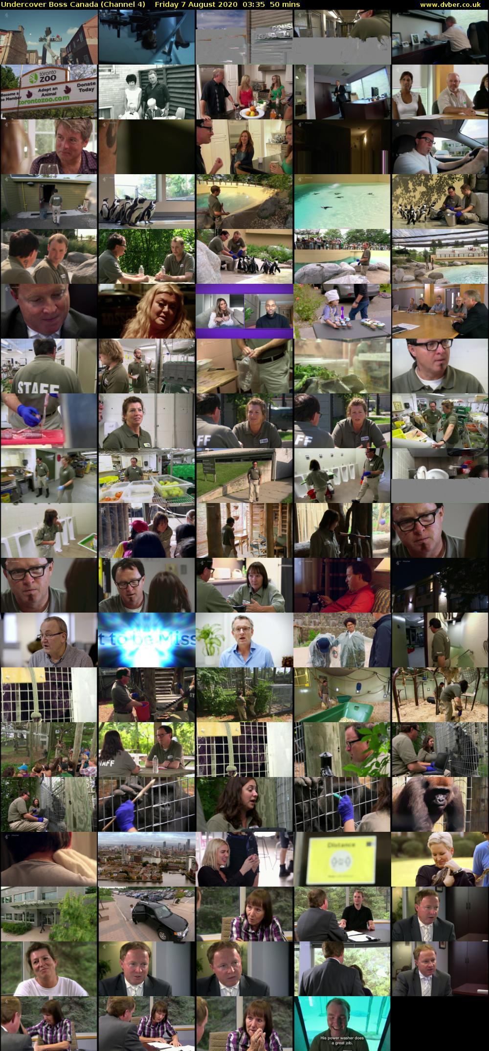 Undercover Boss Canada (Channel 4) Friday 7 August 2020 03:35 - 04:25