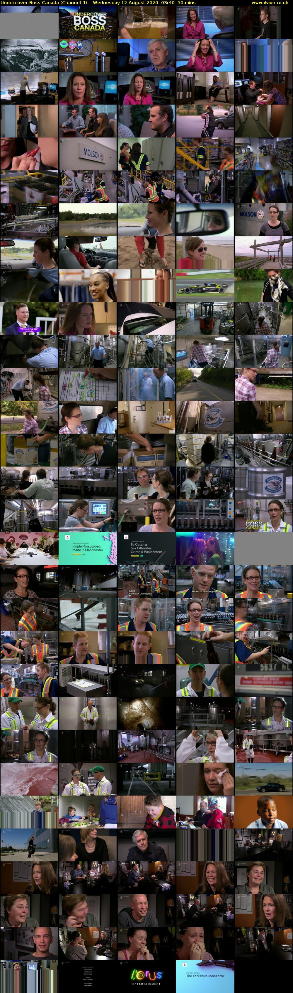 Undercover Boss Canada (Channel 4) Wednesday 12 August 2020 03:40 - 04:30
