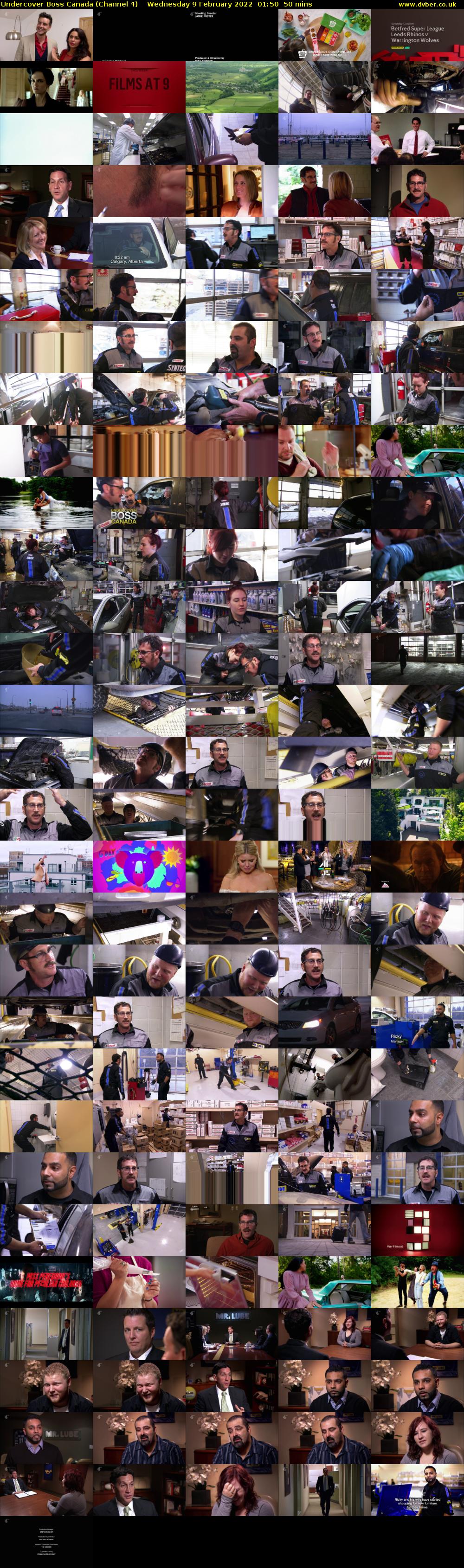 Undercover Boss Canada (Channel 4) Wednesday 9 February 2022 01:50 - 02:40