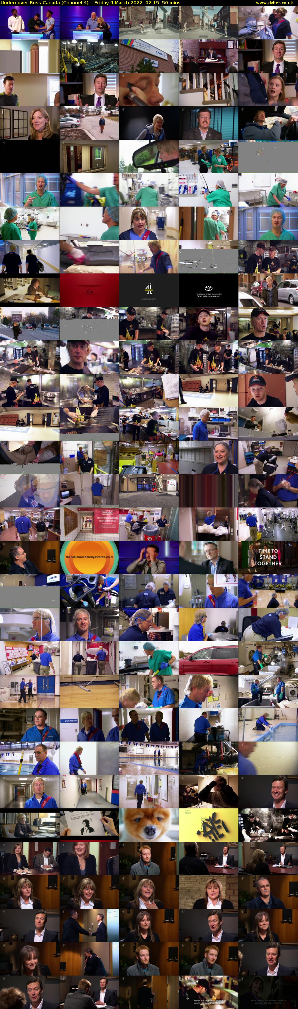 Undercover Boss Canada (Channel 4) Friday 4 March 2022 02:15 - 03:05