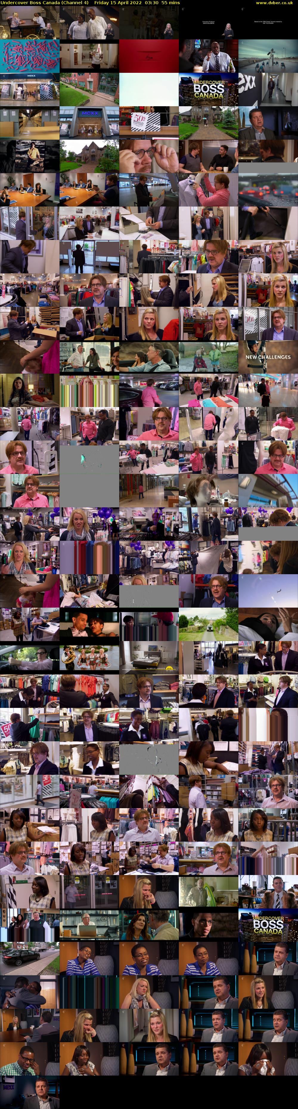 Undercover Boss Canada (Channel 4) Friday 15 April 2022 03:30 - 04:25