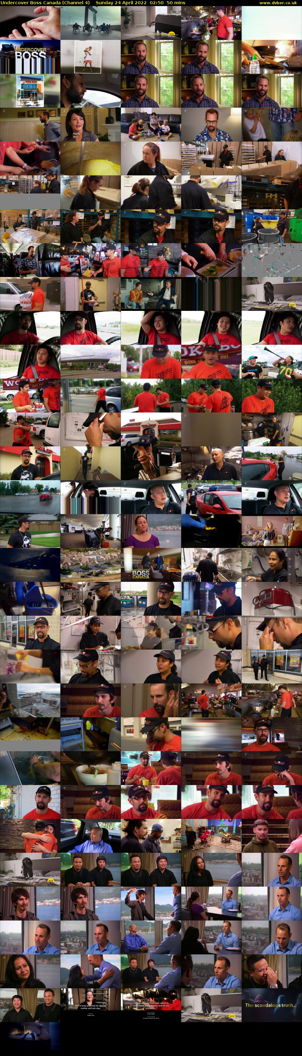 Undercover Boss Canada (Channel 4) Sunday 24 April 2022 02:50 - 03:40