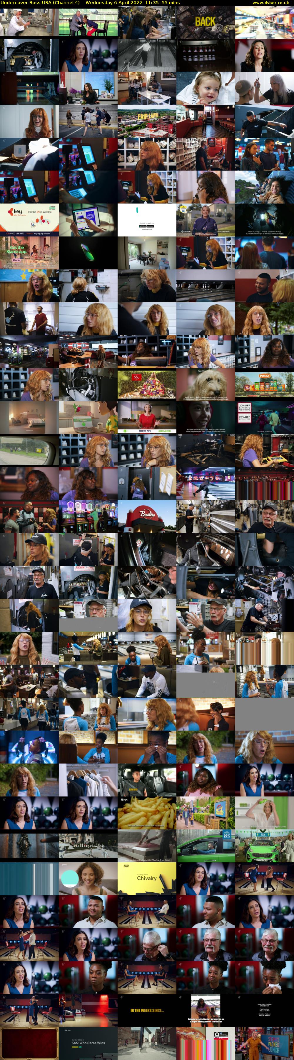 Undercover Boss USA (Channel 4) Wednesday 6 April 2022 11:35 - 12:30
