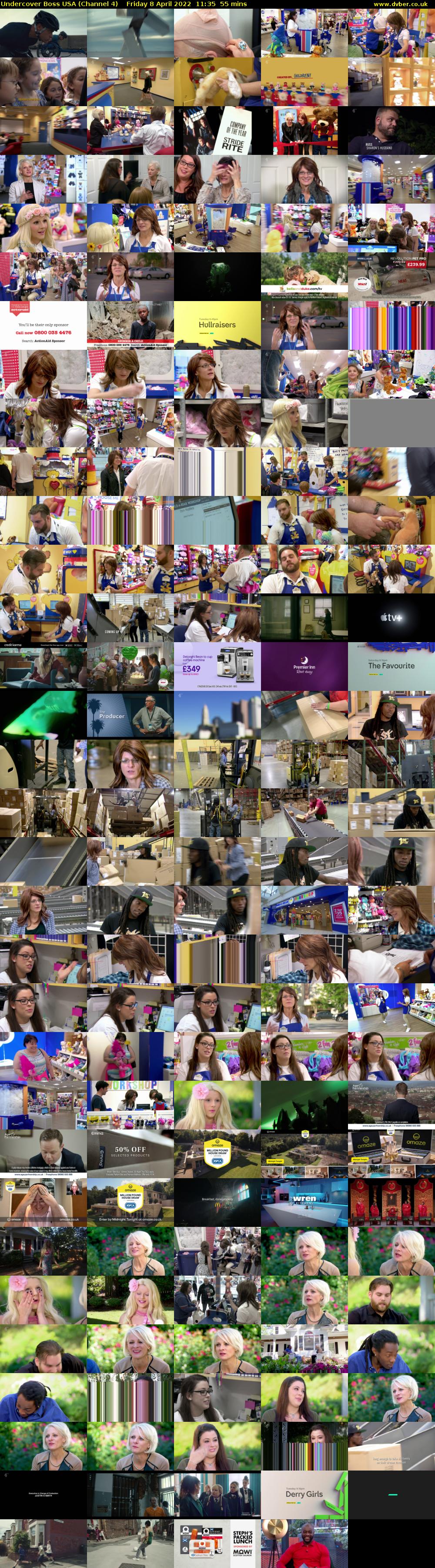 Undercover Boss USA (Channel 4) Friday 8 April 2022 11:35 - 12:30