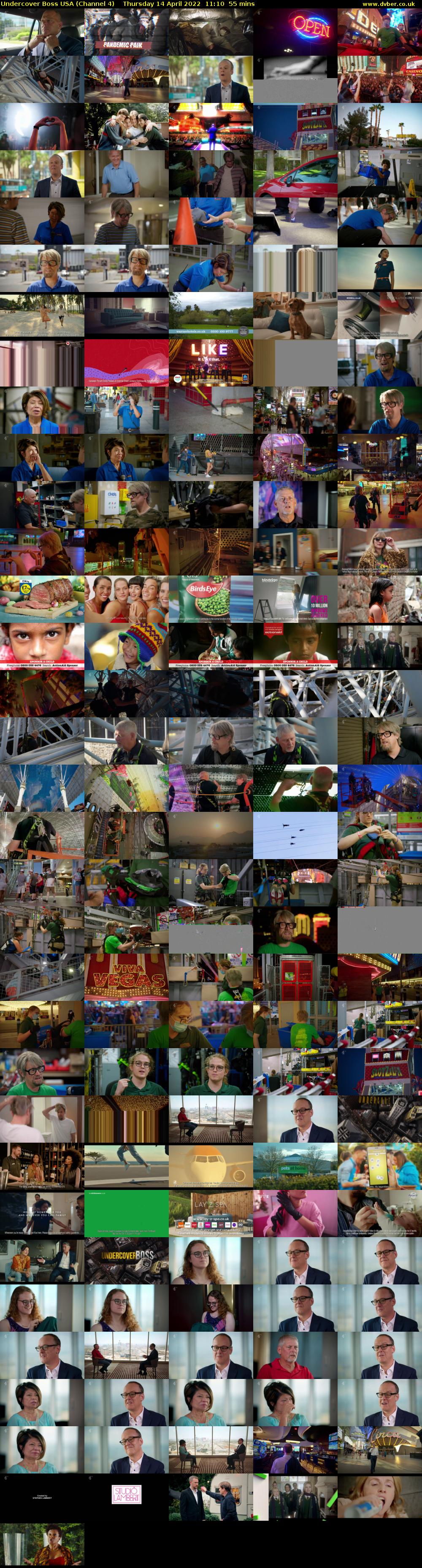 Undercover Boss USA (Channel 4) Thursday 14 April 2022 11:10 - 12:05