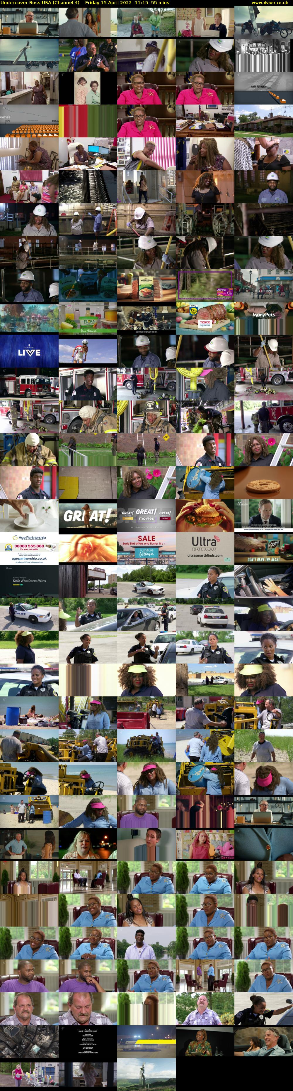 Undercover Boss USA (Channel 4) Friday 15 April 2022 11:15 - 12:10