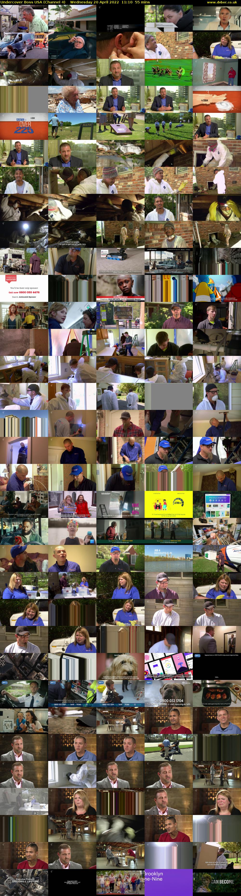 Undercover Boss USA (Channel 4) Wednesday 20 April 2022 11:10 - 12:05