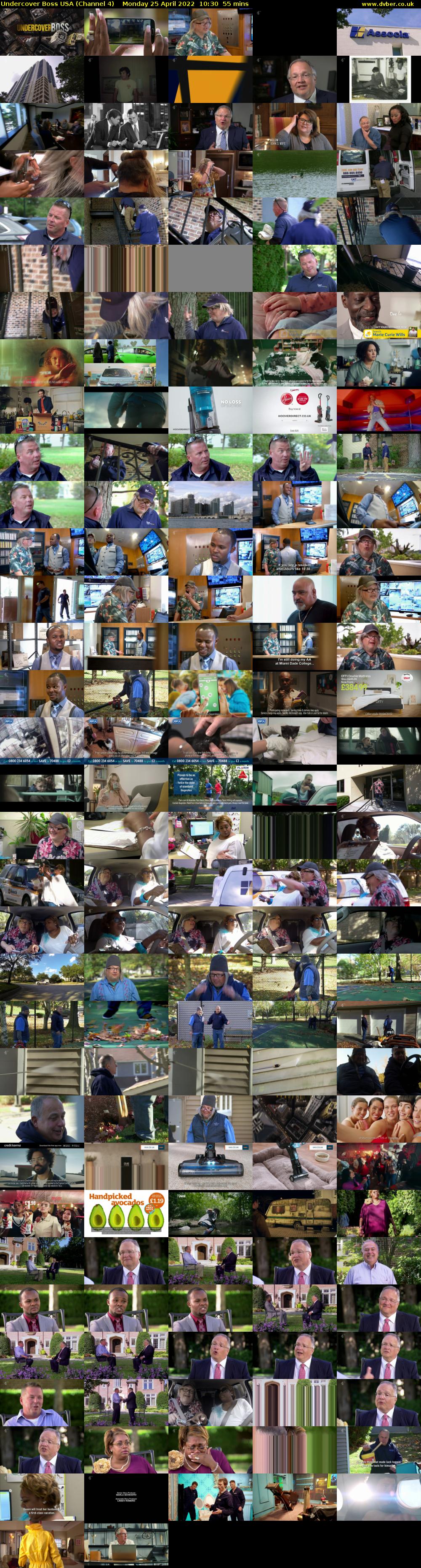 Undercover Boss USA (Channel 4) Monday 25 April 2022 10:30 - 11:25