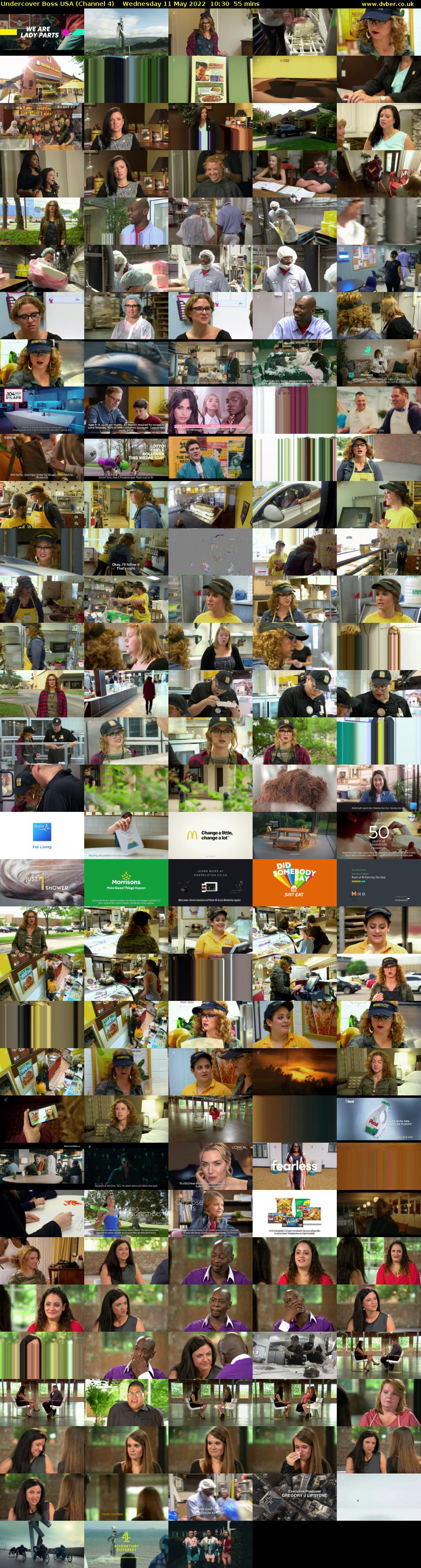 Undercover Boss USA (Channel 4) Wednesday 11 May 2022 10:30 - 11:25