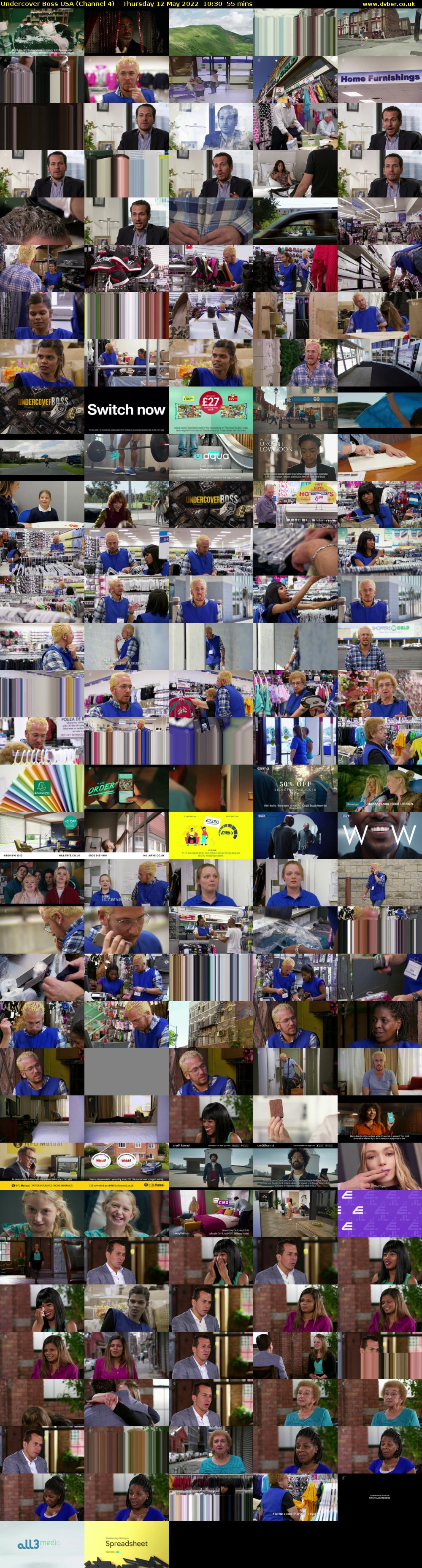 Undercover Boss USA (Channel 4) Thursday 12 May 2022 10:30 - 11:25