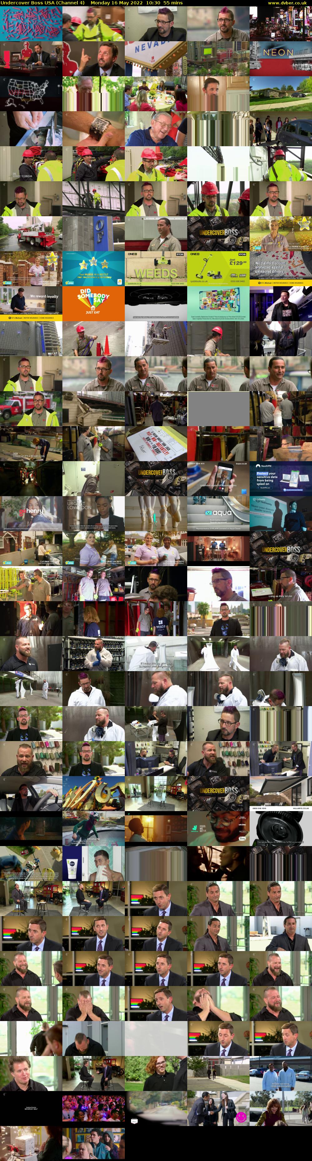 Undercover Boss USA (Channel 4) Monday 16 May 2022 10:30 - 11:25