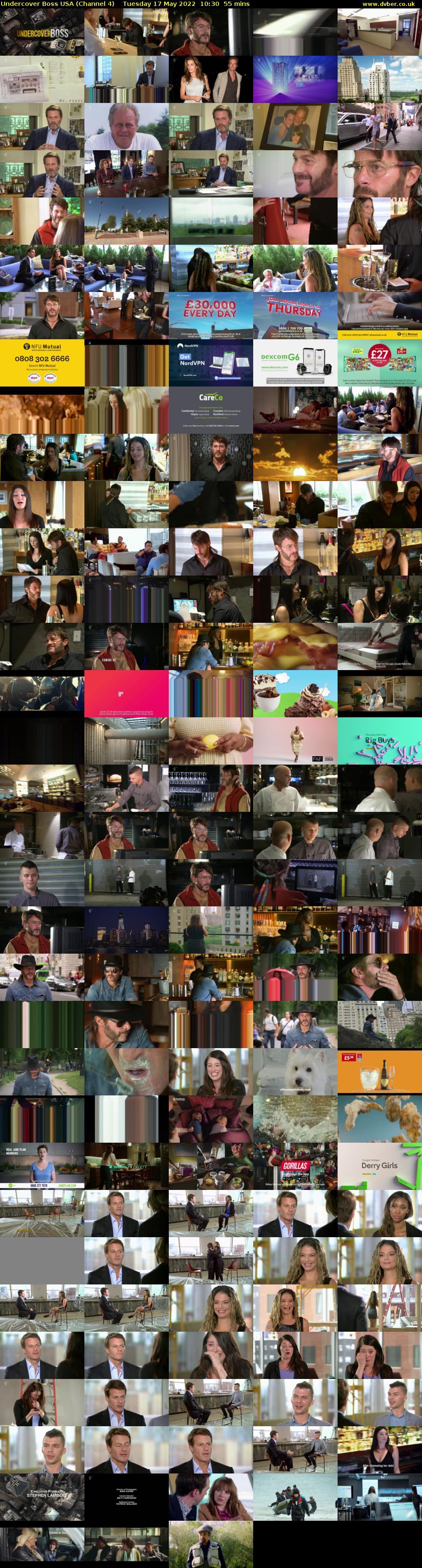 Undercover Boss USA (Channel 4) Tuesday 17 May 2022 10:30 - 11:25