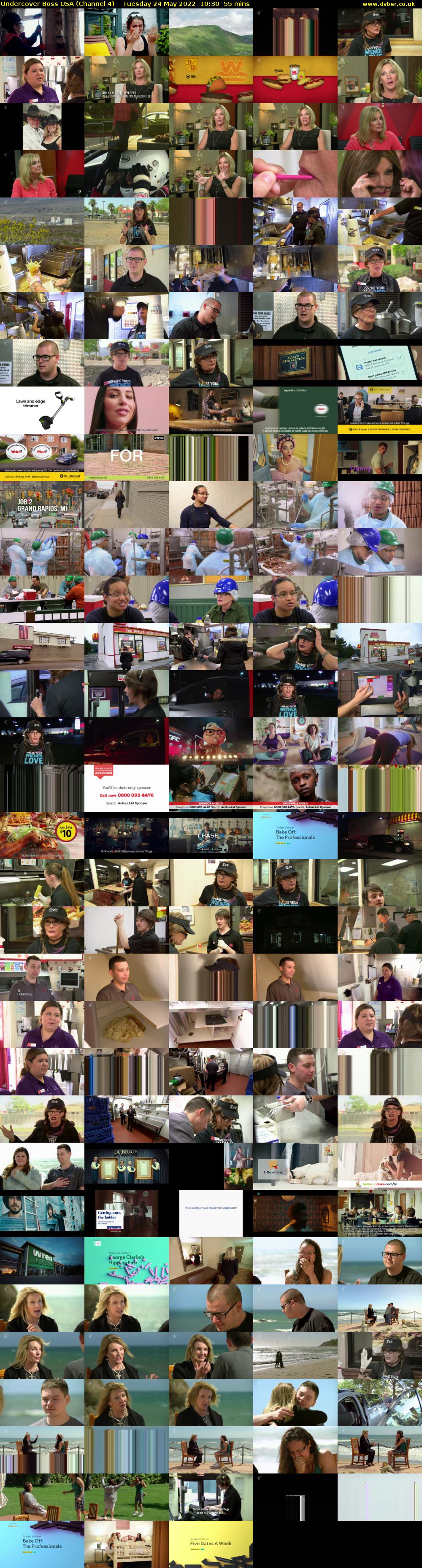 Undercover Boss USA (Channel 4) Tuesday 24 May 2022 10:30 - 11:25