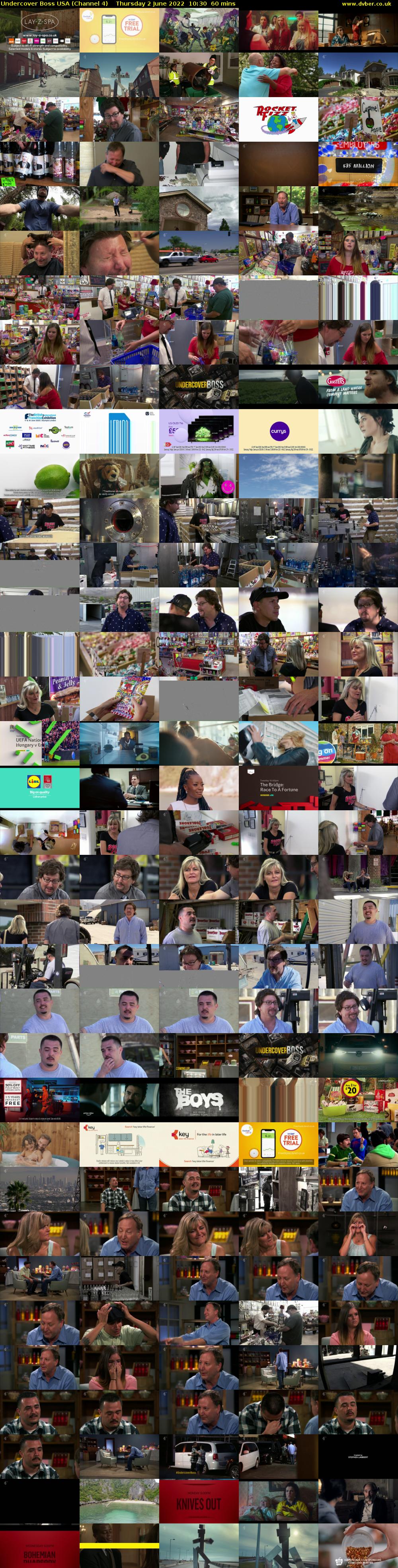 Undercover Boss USA (Channel 4) Thursday 2 June 2022 10:30 - 11:30