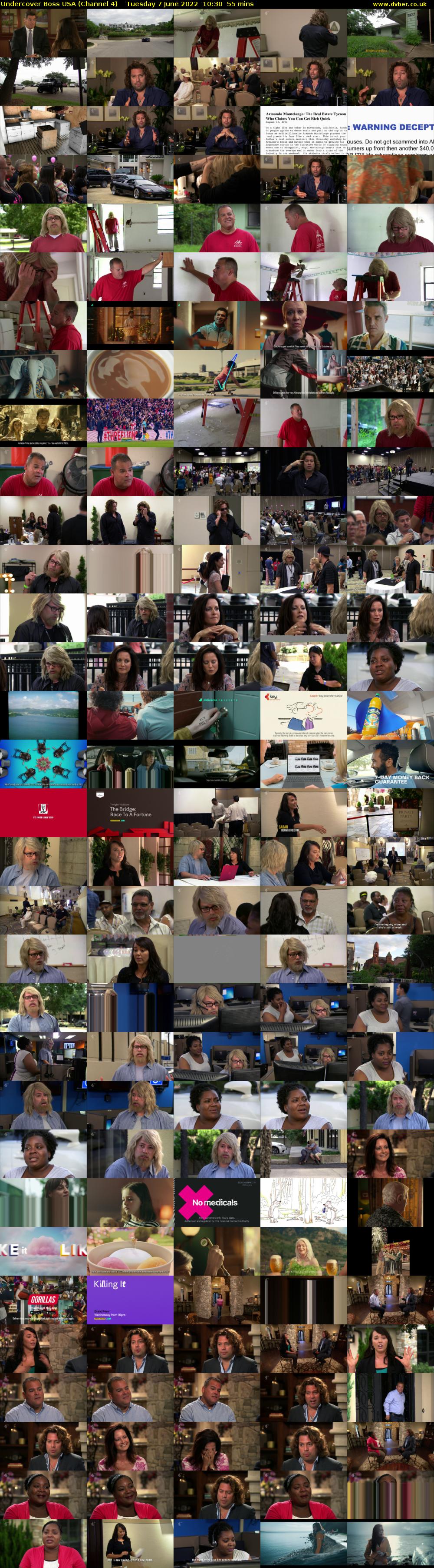 Undercover Boss USA (Channel 4) Tuesday 7 June 2022 10:30 - 11:25