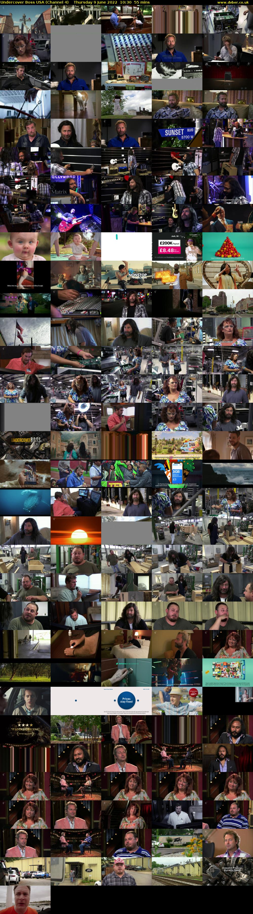 Undercover Boss USA (Channel 4) Thursday 9 June 2022 10:30 - 11:25