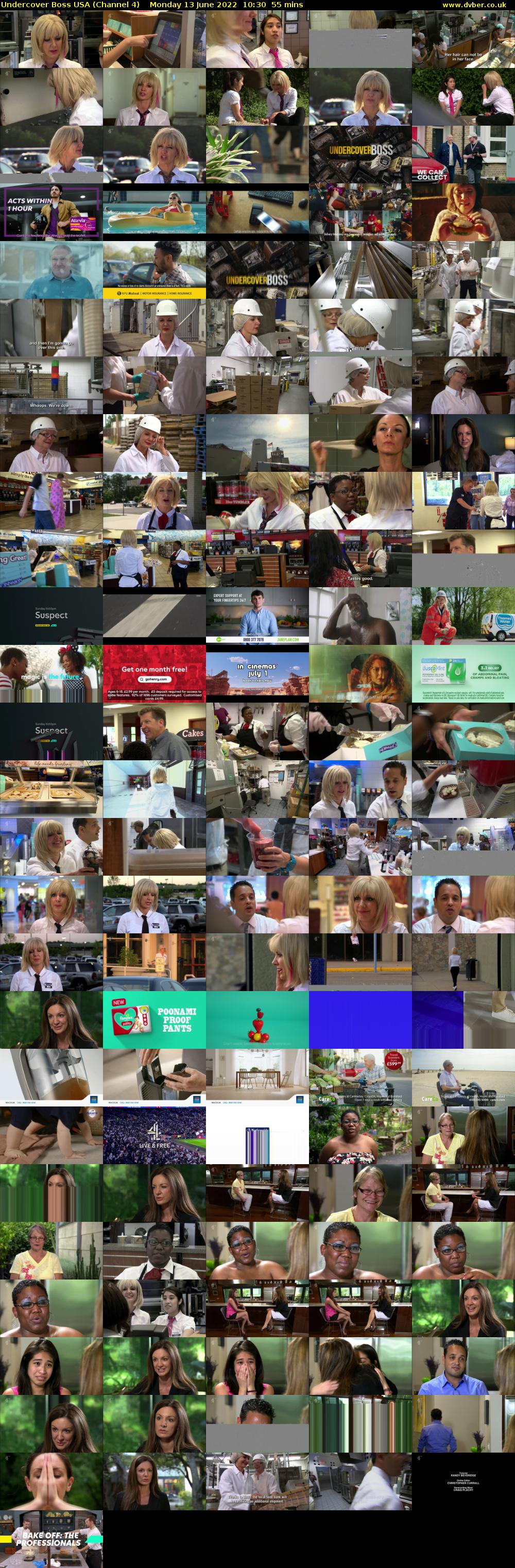 Undercover Boss USA (Channel 4) Monday 13 June 2022 10:30 - 11:25