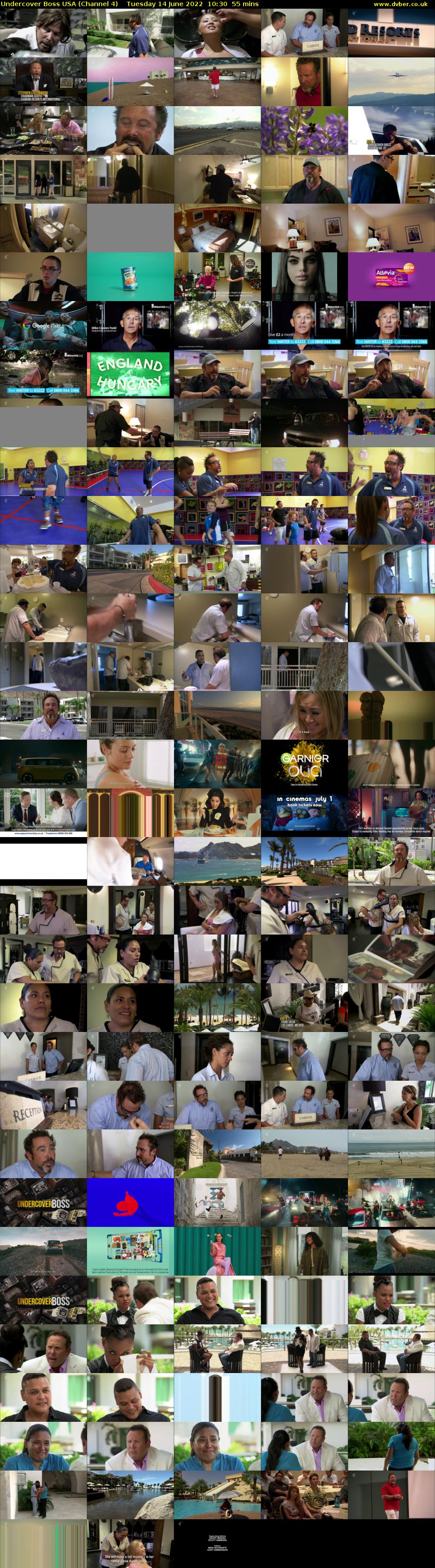 Undercover Boss USA (Channel 4) Tuesday 14 June 2022 10:30 - 11:25