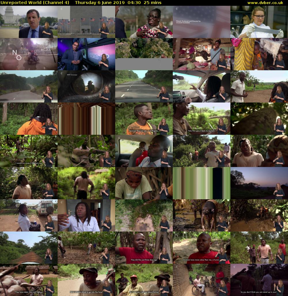 Unreported World (Channel 4) Thursday 6 June 2019 04:30 - 04:55