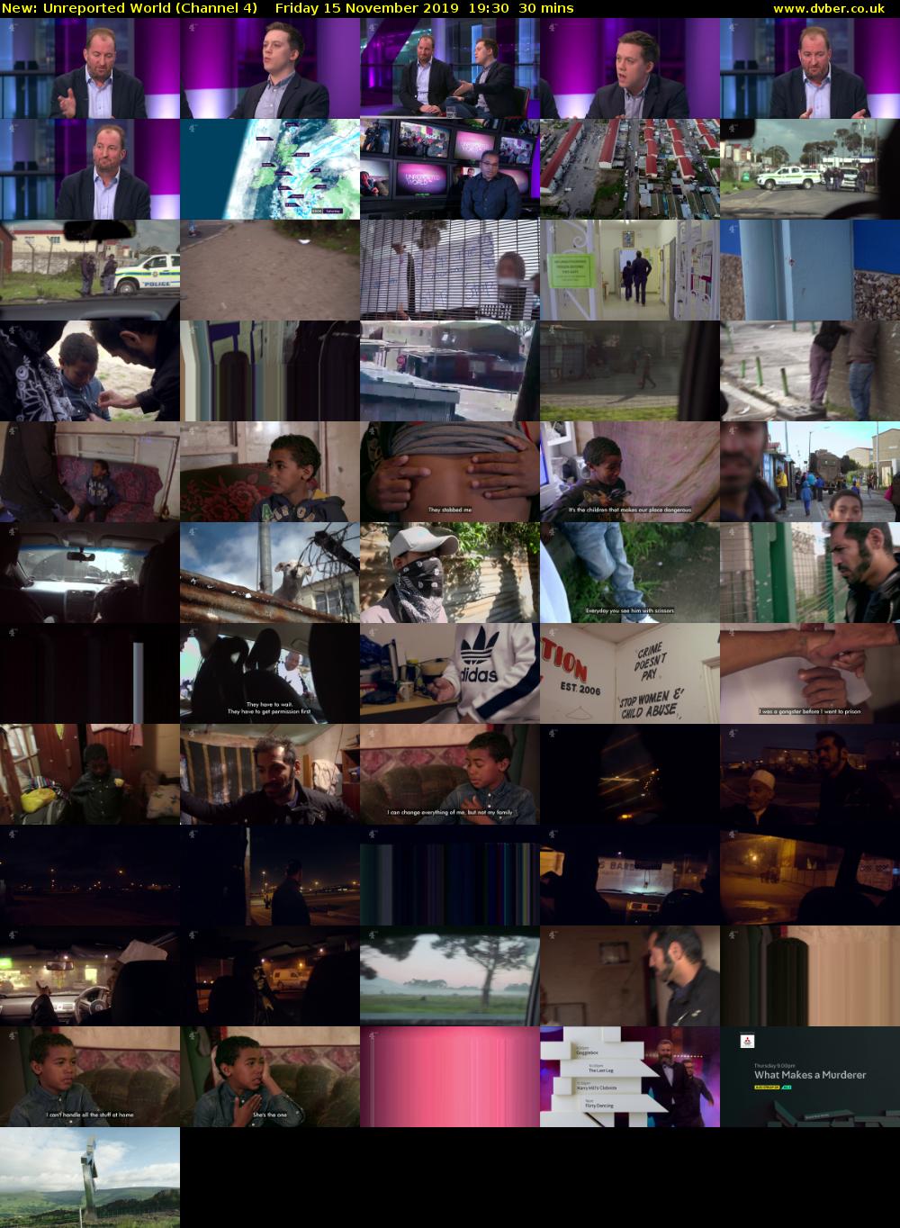 Unreported World (Channel 4) Friday 15 November 2019 19:30 - 20:00