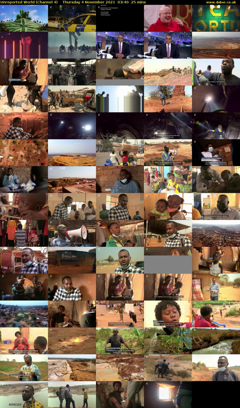 Unreported World (Channel 4) Thursday 4 November 2021 03:40 - 04:05