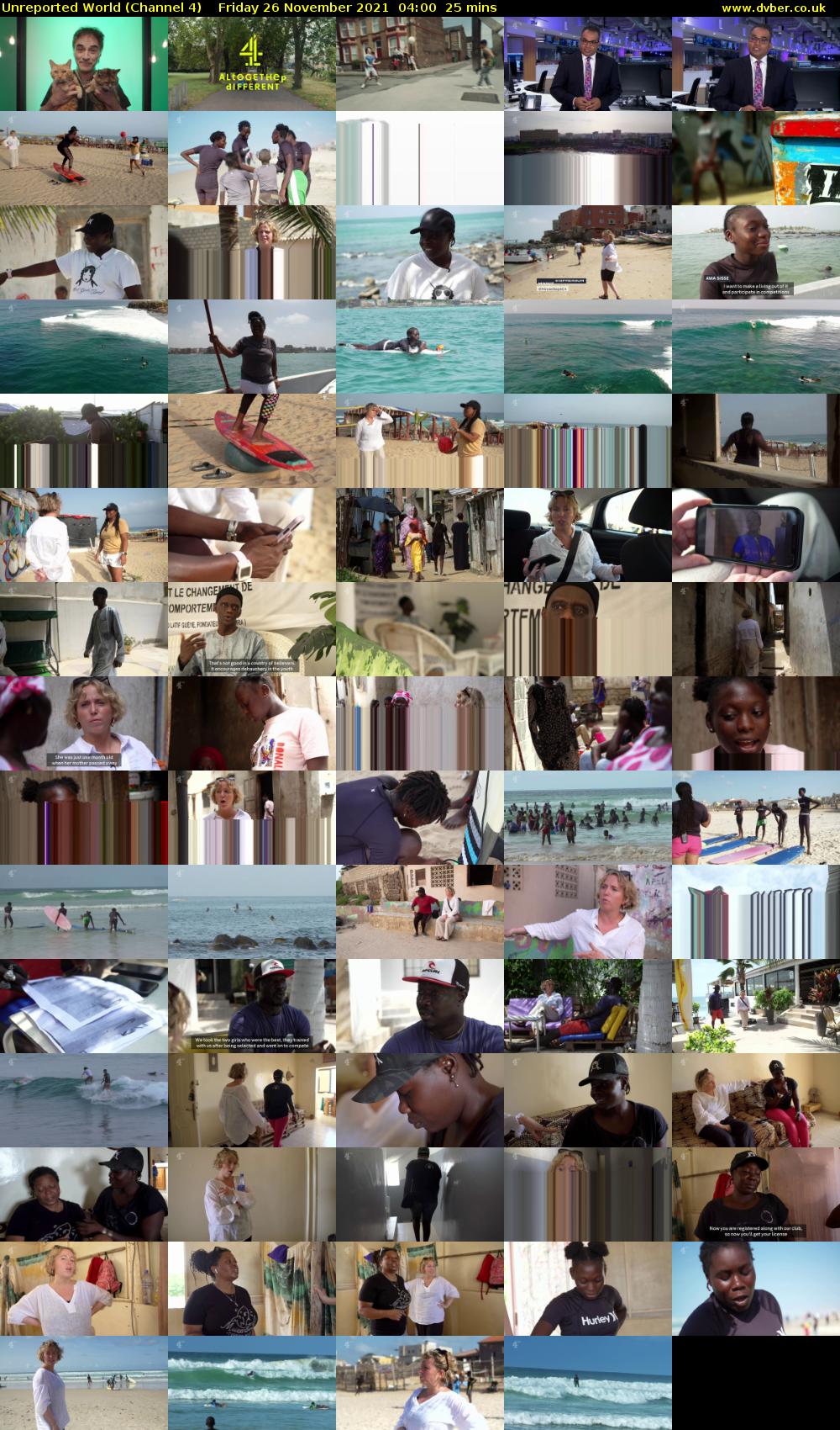 Unreported World (Channel 4) Friday 26 November 2021 04:00 - 04:25