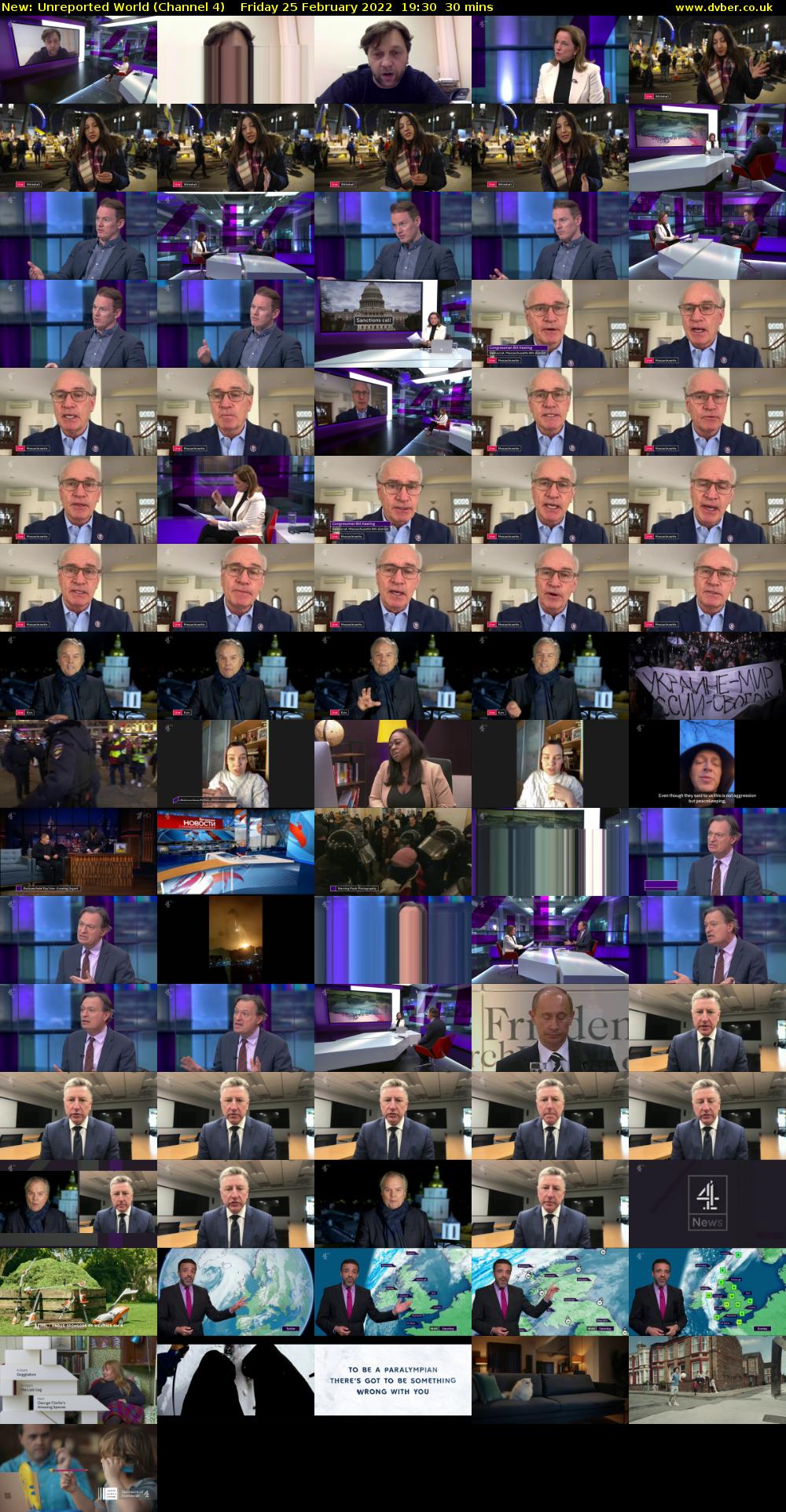 Unreported World (Channel 4) Friday 25 February 2022 19:30 - 20:00