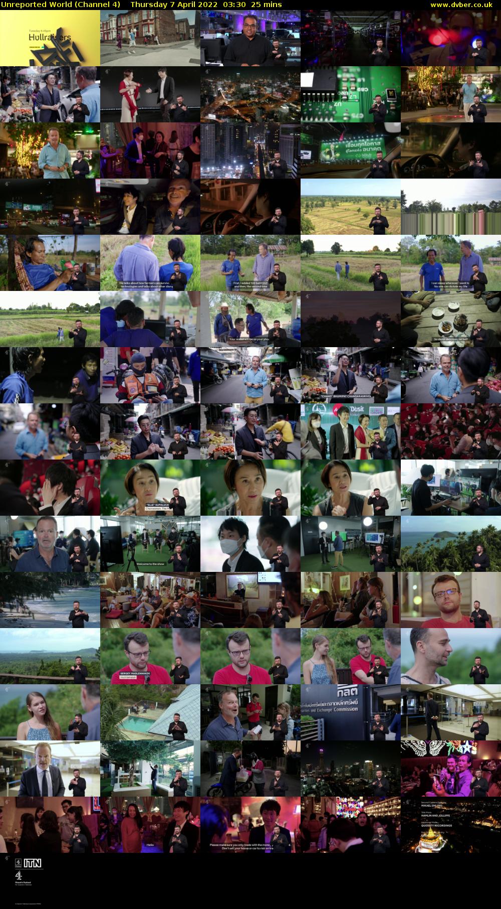 Unreported World (Channel 4) Thursday 7 April 2022 03:30 - 03:55