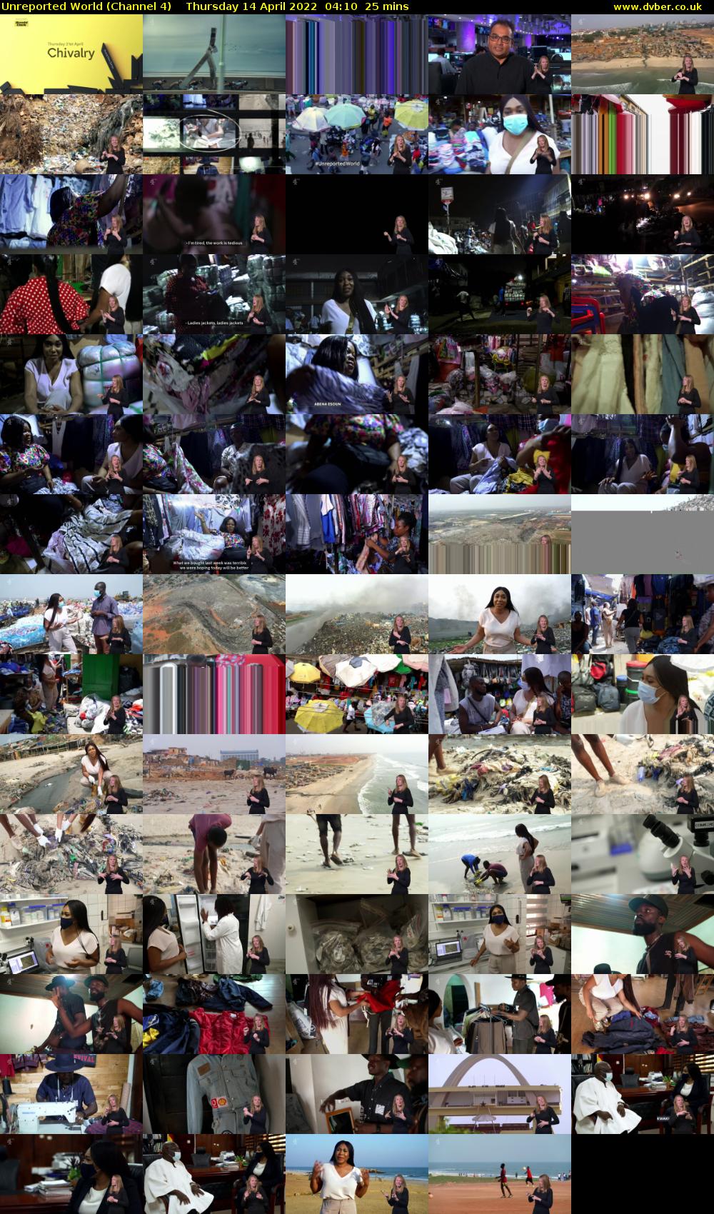 Unreported World (Channel 4) Thursday 14 April 2022 04:10 - 04:35