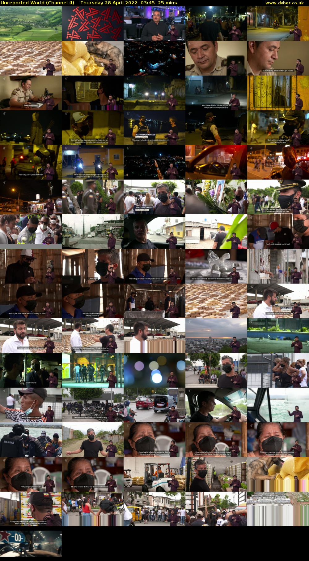 Unreported World (Channel 4) Thursday 28 April 2022 03:45 - 04:10