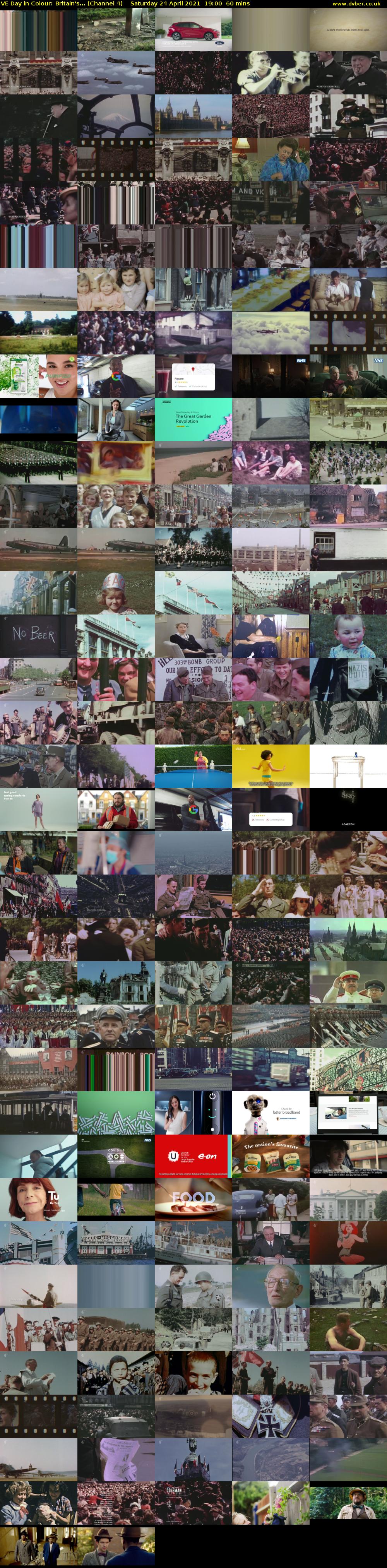 VE Day in Colour: Britain's... (Channel 4) Saturday 24 April 2021 19:00 - 20:00
