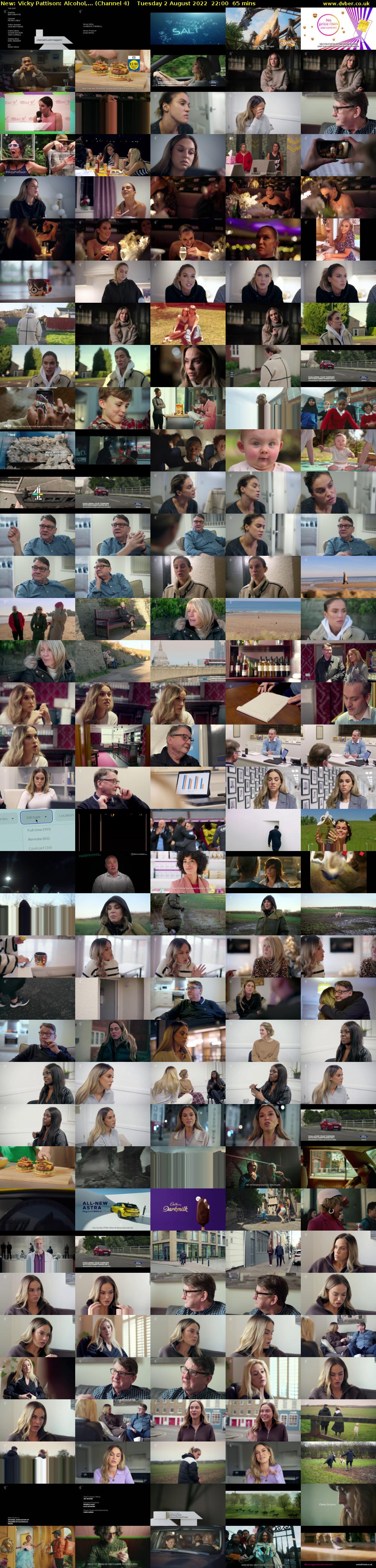 Vicky Pattison: Alcohol,... (Channel 4) Tuesday 2 August 2022 22:00 - 23:05