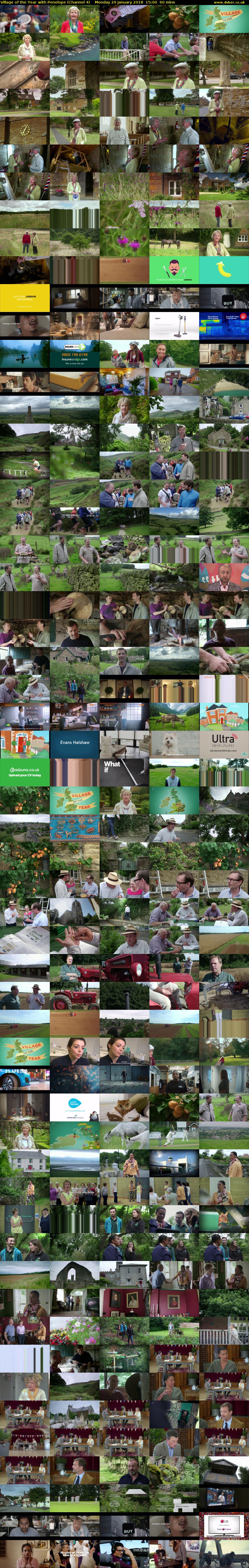 Village of the Year with Penelope (Channel 4) Monday 29 January 2018 15:00 - 16:00