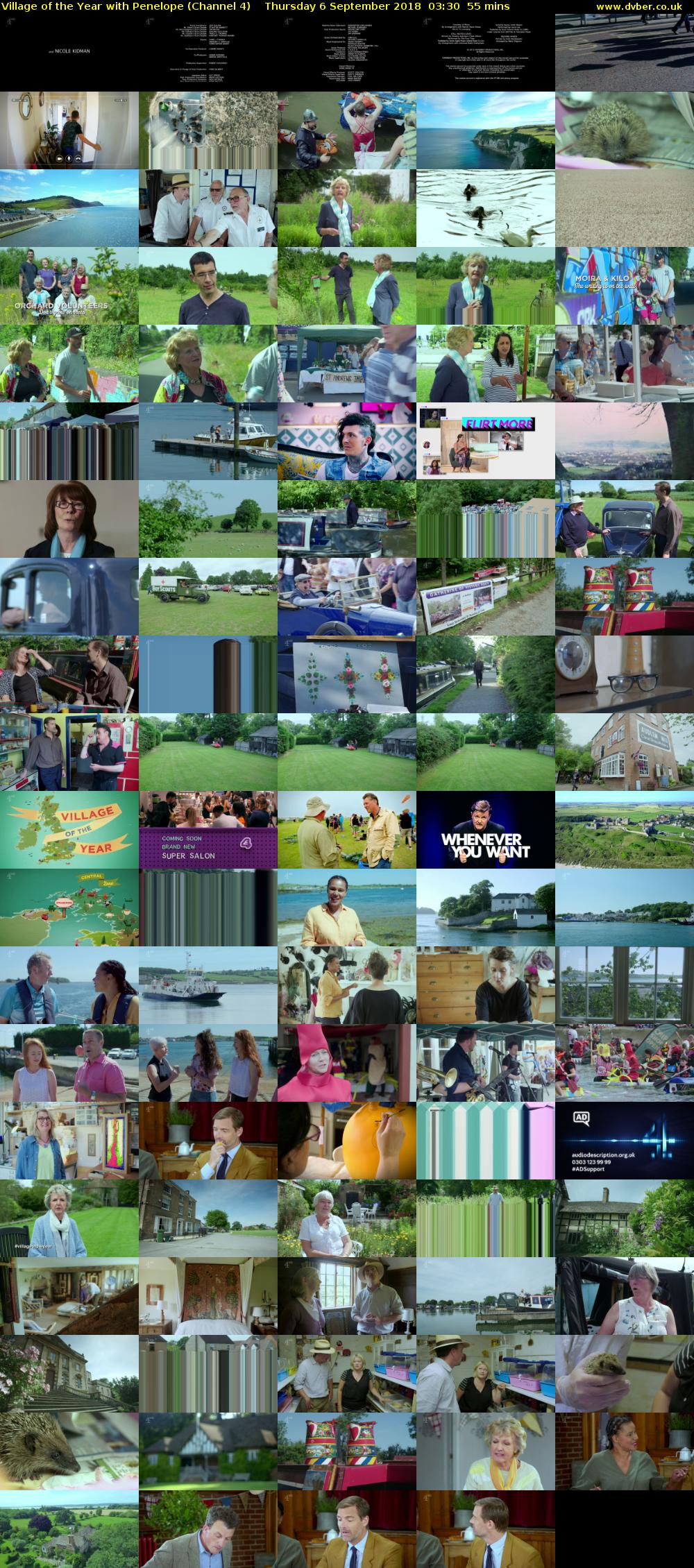Village of the Year with Penelope (Channel 4) Thursday 6 September 2018 03:30 - 04:25