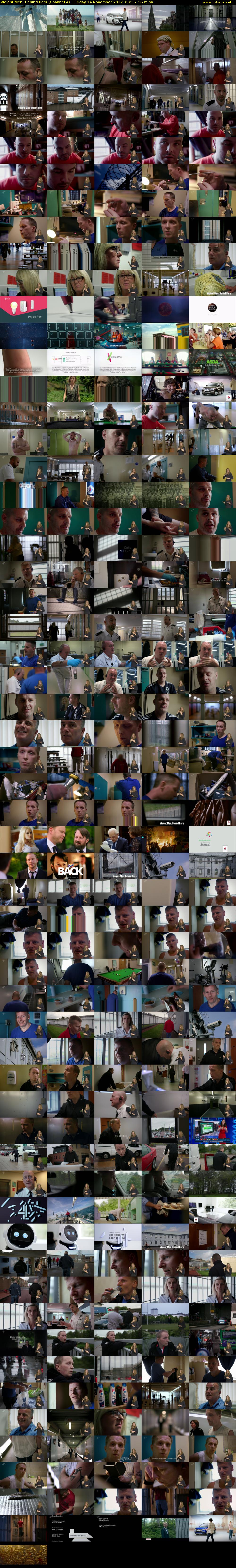 Violent Men: Behind Bars (Channel 4) Friday 24 November 2017 00:35 - 01:30